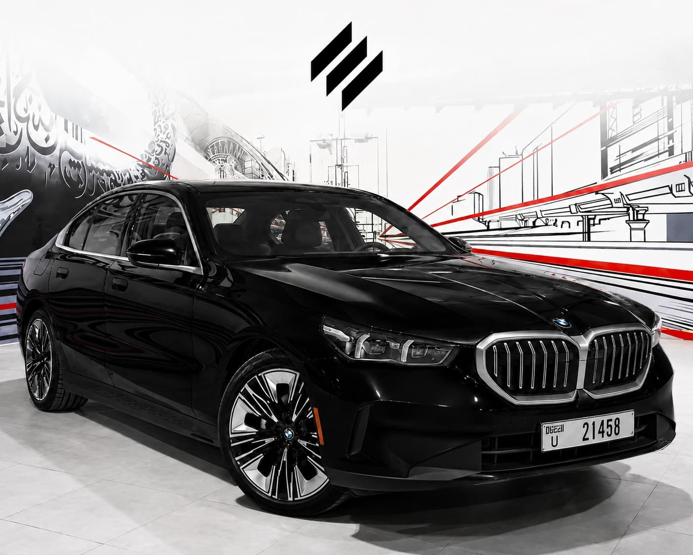 BMW 520i with chauffeur in Dubai — photo 1